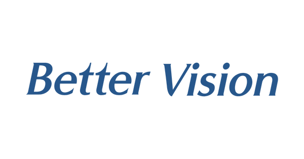 Logo of 'Better Vision' with blue text on a white background